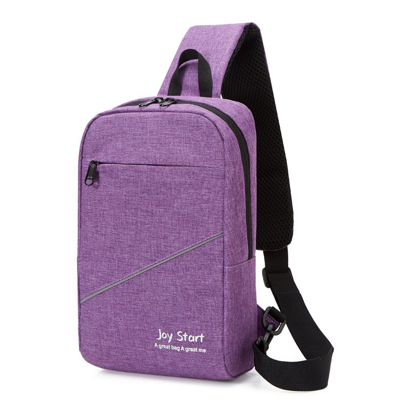 Trendy purple leisure shoulder bag ideal for carrying essentials securely.