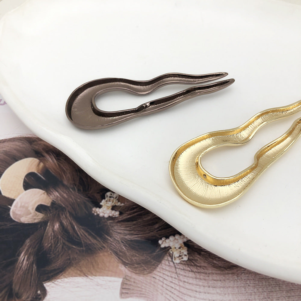 Elegant Metal U-Shaped Hair Clips β Chic Styling Set - BuzzMart
