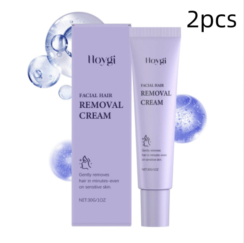 After shave oil with skin-calming hair removal cream for gentle smoothness.