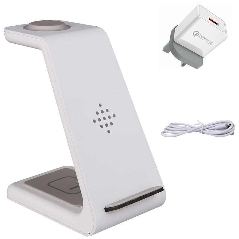 3 In 1 Fast Charging Station Wireless Charger Stand Wireless Quick Charge Dock For Phone Holder - BuzzMart