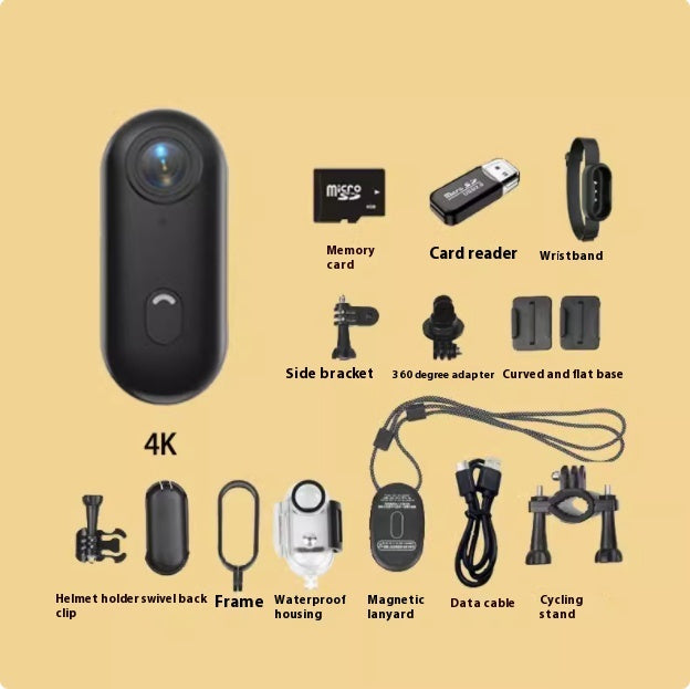 Outdoor Sports Camera In Helmet Motorcycle Bike Sport Mini Filming Bicycle Action 4K Professional Body Cam And Video Cameras - BuzzMart