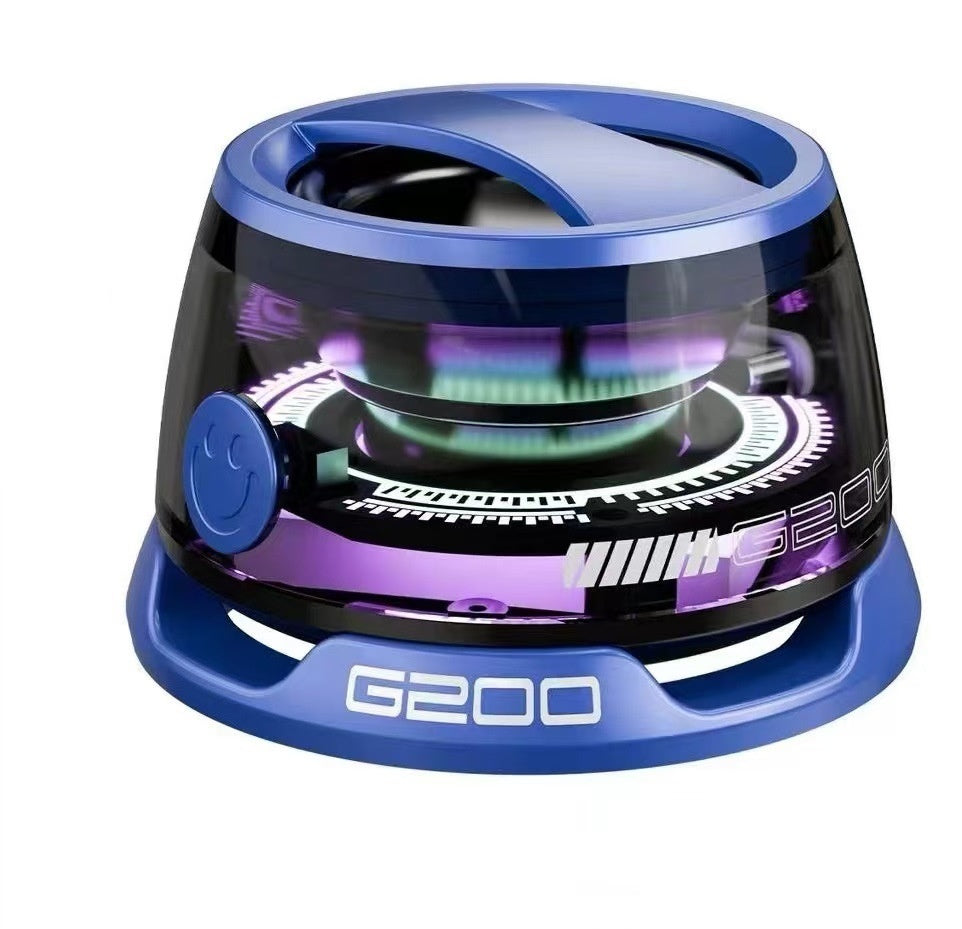 Portable Bluetooth Speaker G200 RGB Lighting Speaker BT5.3 Mini Sound Box 7 Hours Playback Magnetic Phone Holder - BuzzMart