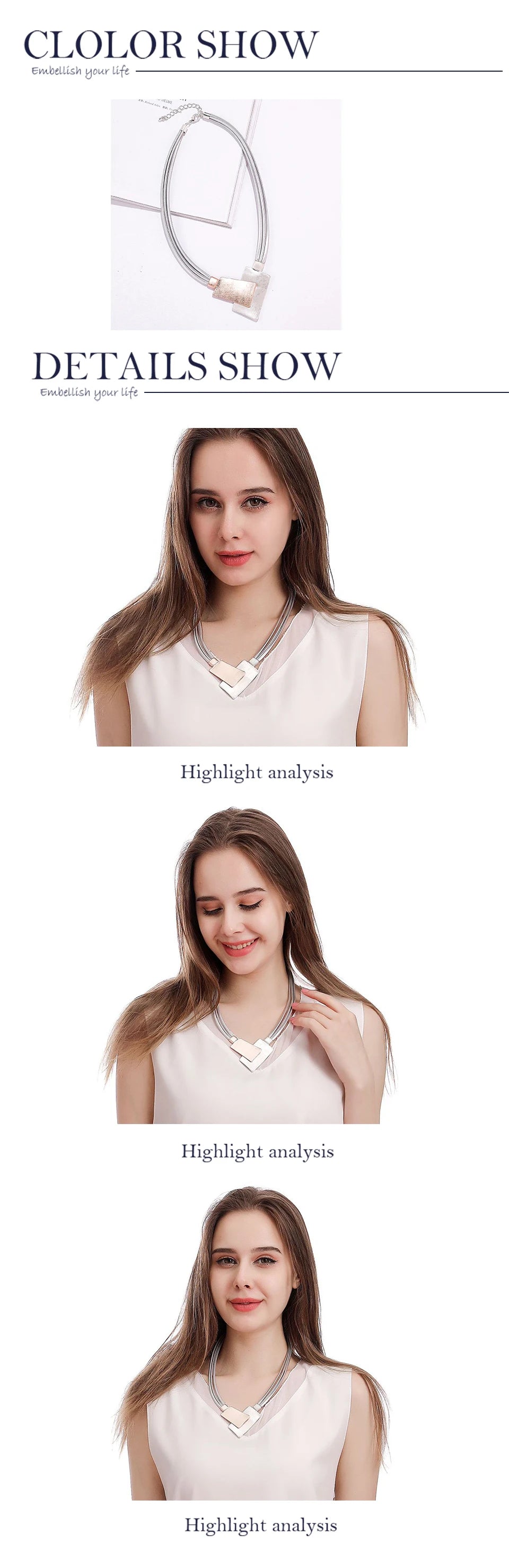 Trendy Geometric Pendant Necklace β Bold Gift for Her - BuzzMart