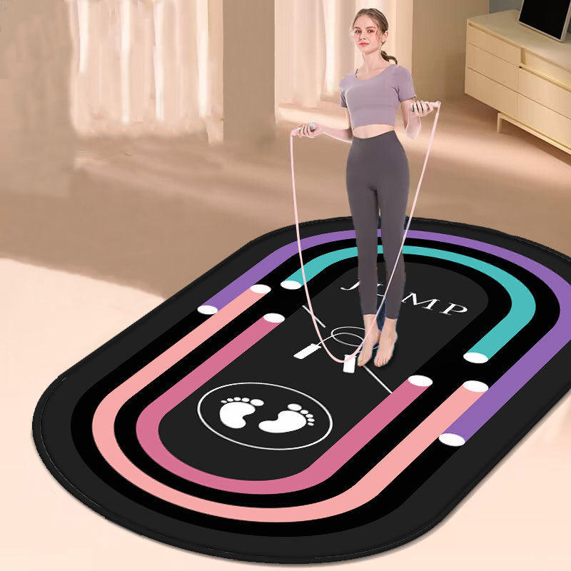 Thickened oval shock pad ideal for indoor workouts, minimizing noise and floor impact.