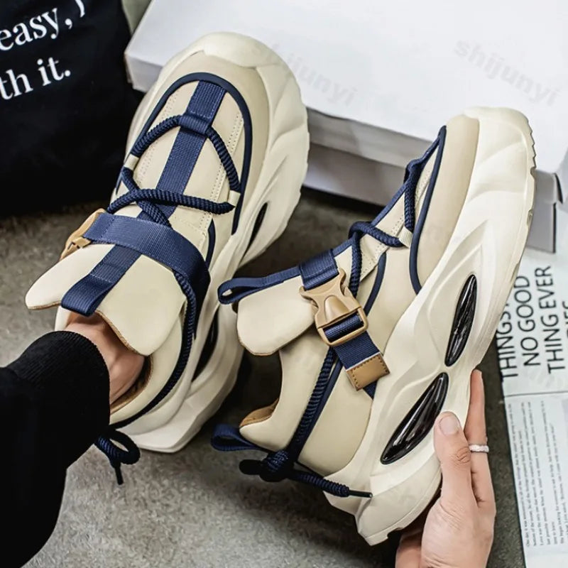 Men’s Chunky Sneakers – Breathable Mesh Casual Shoes 2025 - BuzzMart