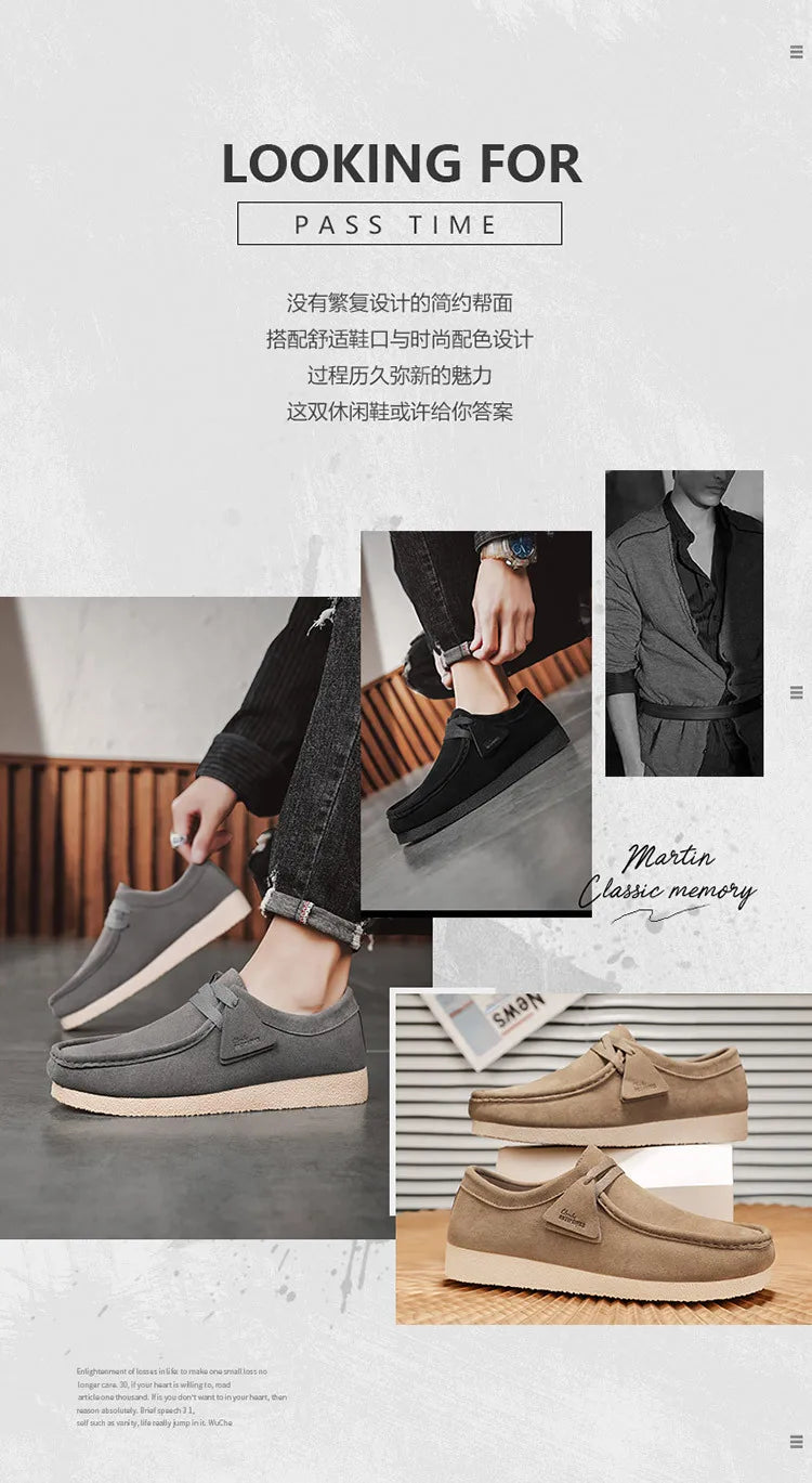 Men’s Trendy Sneakers – Versatile Thick Sole Casual Shoes - BuzzMart