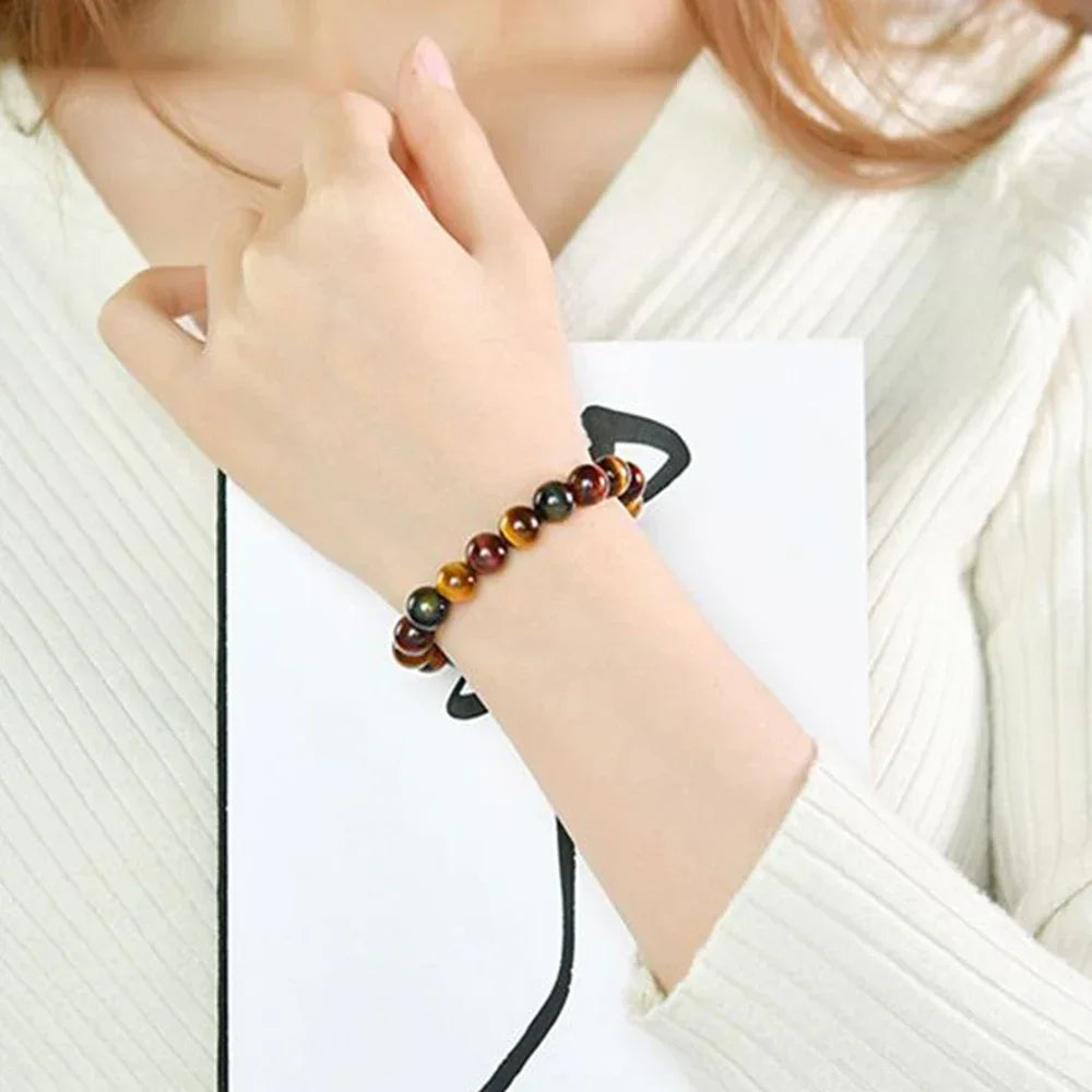 Colorful Tiger Eye Healing Bracelet β Crystal Gift for Couples - BuzzMart