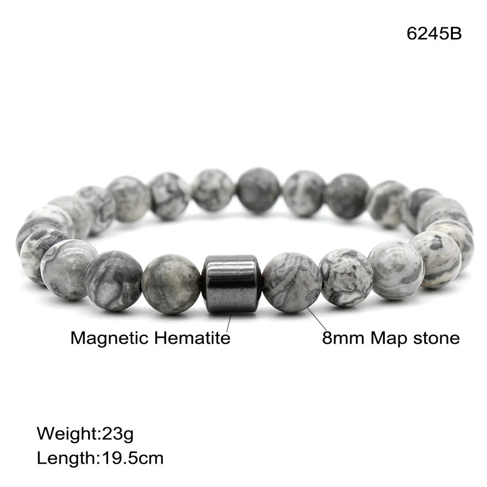 π§² Magnetic Tiger Eye Bracelet β Handmade Gift for Him - BuzzMart