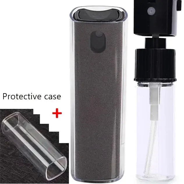 2 in 1 Microfiber Screen Cleaner Spray Bottle Mobile Phone Tablet Computer Microfiber Cloth Cleaning Wipes For iPhone Samsung Mi - BuzzMart