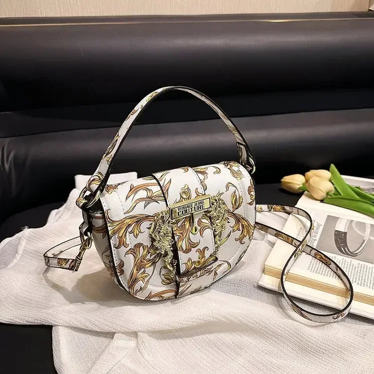 2025 Trendy Saddle Bag β Luxe Textured Leather for Her - BuzzMart
