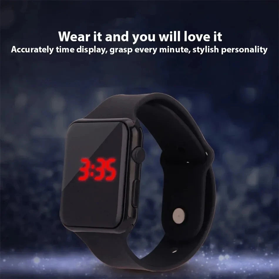 Simple Digital Sport Watch | LED Electronic Unisex Casual Wristwatch - BuzzMart
