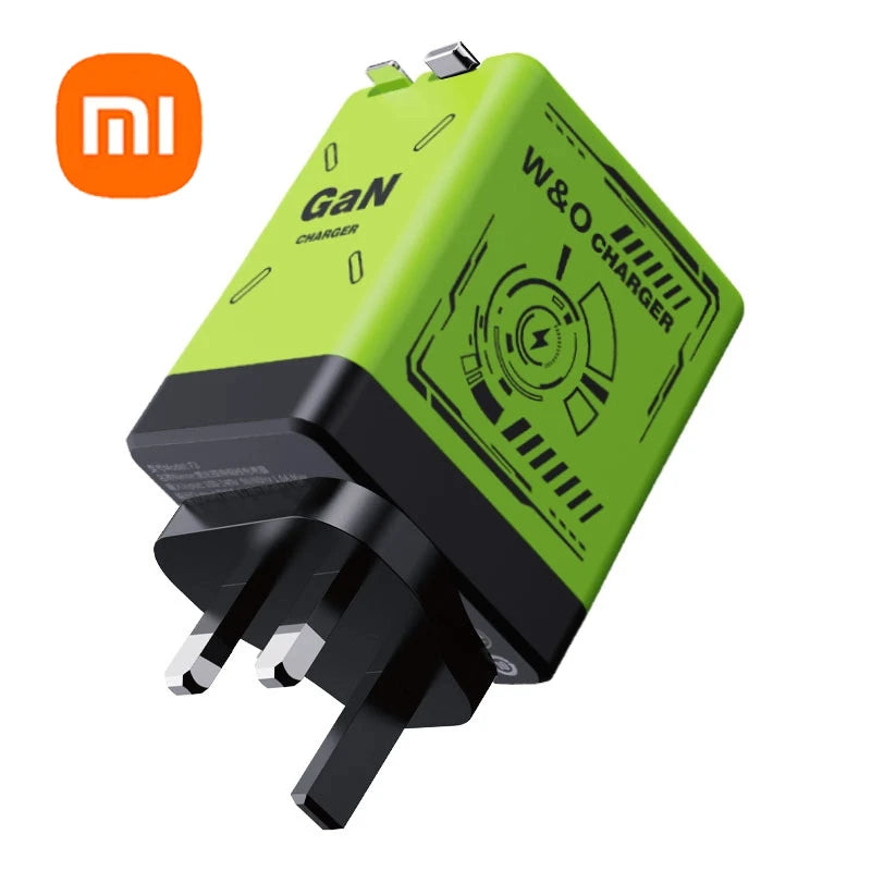 Sleek 120W GaN Charger with Retractable Cables β Fast! - BuzzMart
