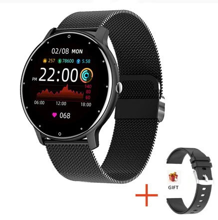 LIGE Smart Watch Women Men Full Touch Screen Bluetooth 5.2 Call Waterproof Watches Sports Fitness Tracker Factory IP67 ZL02 New - BuzzMart