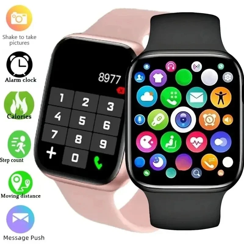 LAXASFIT New Smart Watch 1.73 inch Color Screen Full Touch Custom Dial Bluetooth Call Men Women Smart Watch Android IOS - BuzzMart