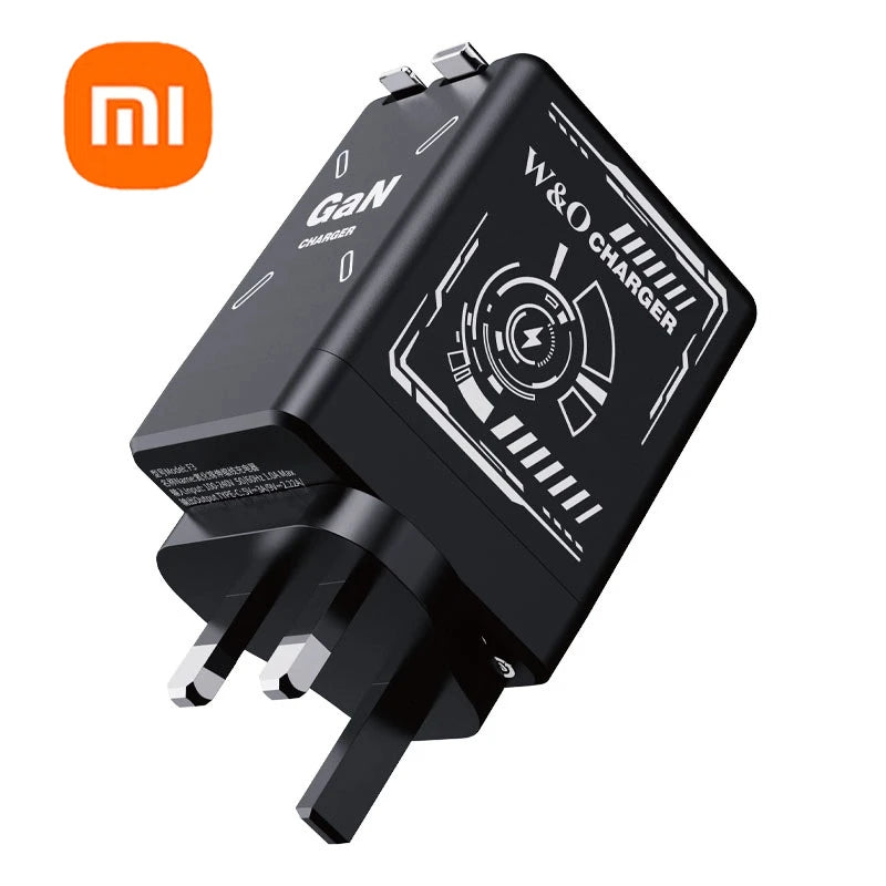 Sleek 120W GaN Charger with Retractable Cables β Fast! - BuzzMart