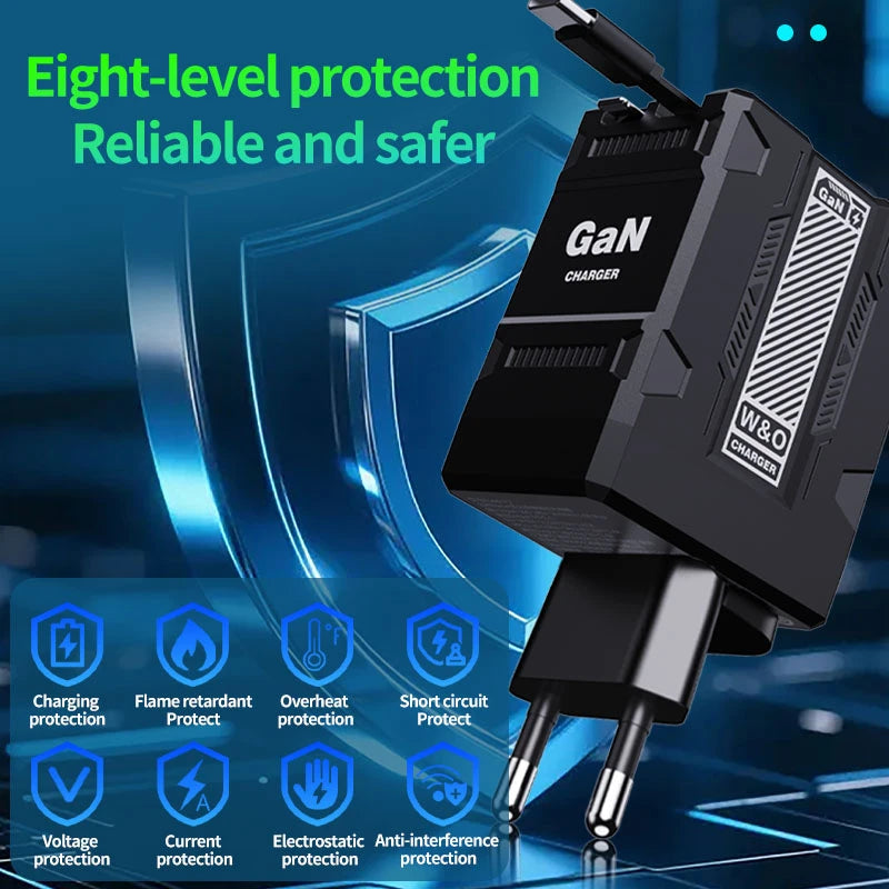 Magical 120W Fast Charger with Retractable Cables β Gift-Ready! - BuzzMart