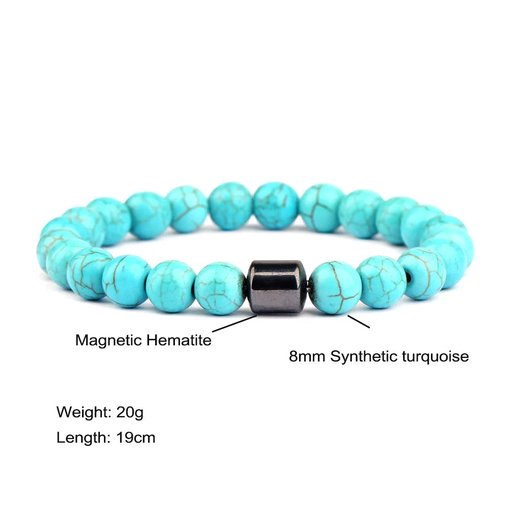 π§² Magnetic Tiger Eye Bracelet β Handmade Gift for Him - BuzzMart
