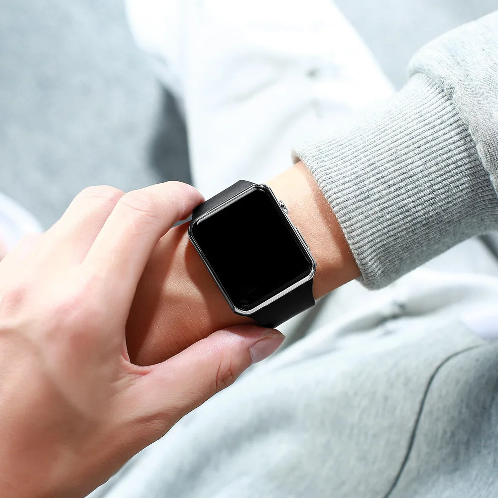 Simple Digital Sport Watch | LED Electronic Unisex Casual Wristwatch - BuzzMart