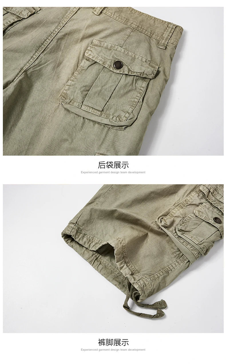 Men’s Slim Outdoor Cargo Shorts – Quick-Dry Summer Wear - BuzzMart