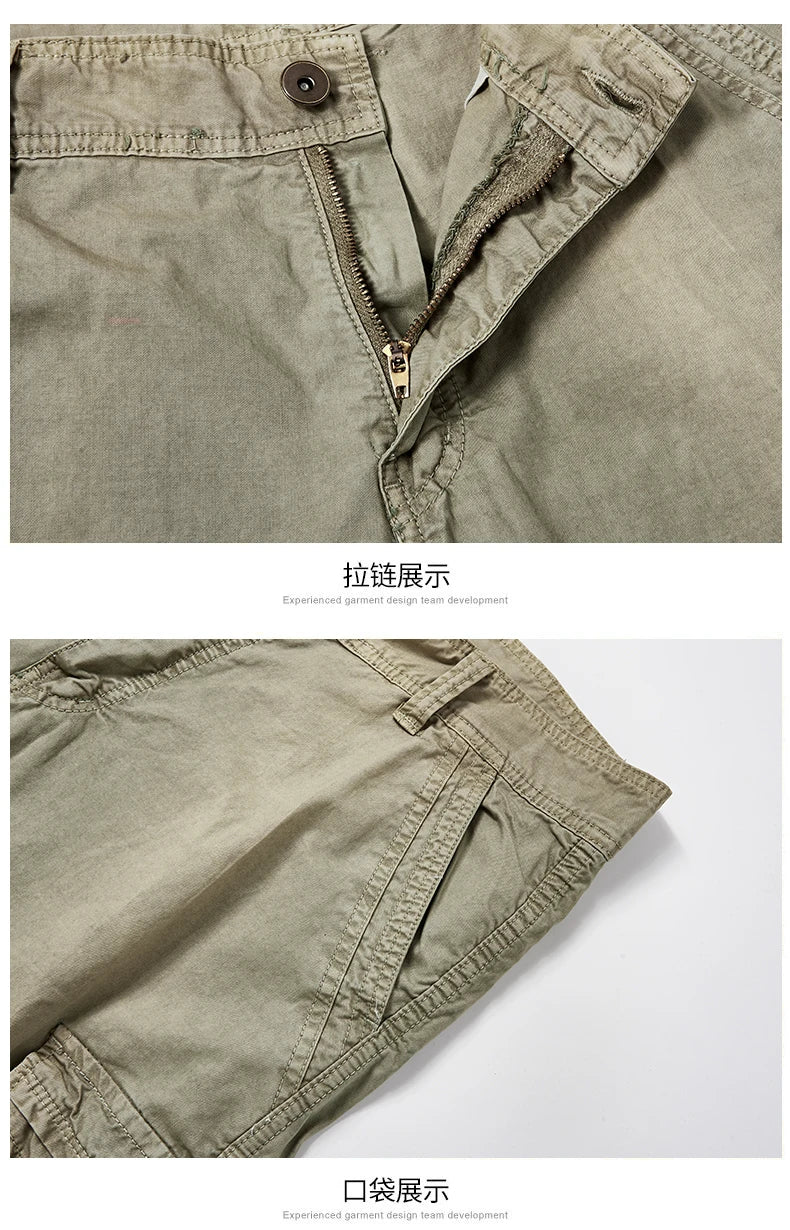 Men’s Slim Outdoor Cargo Shorts – Quick-Dry Summer Wear - BuzzMart