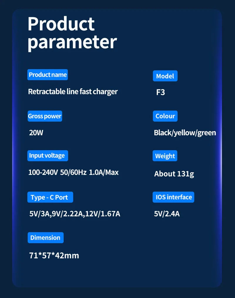 Sleek 120W GaN Charger with Retractable Cables β Fast! - BuzzMart