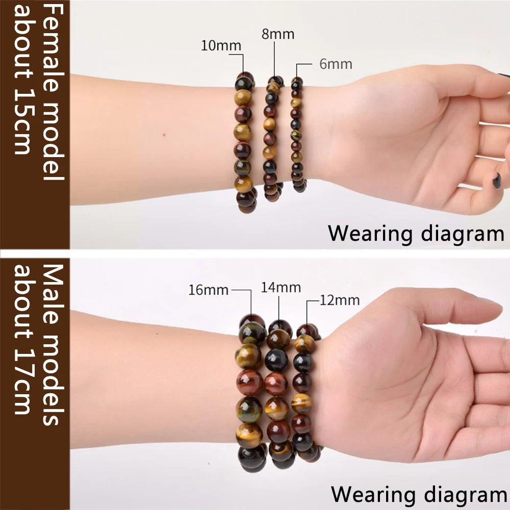 Colorful Tiger Eye Healing Bracelet β Crystal Gift for Couples - BuzzMart