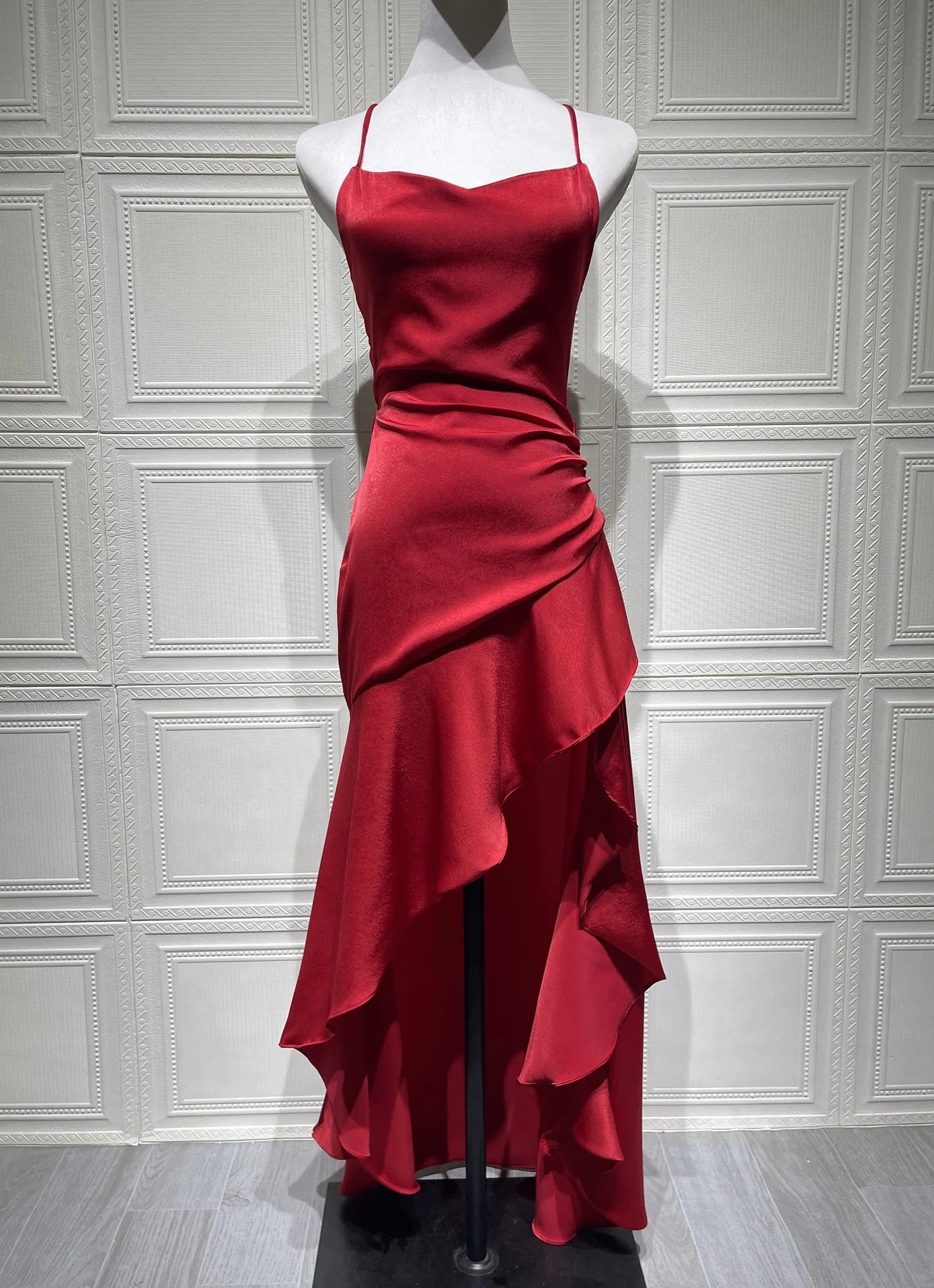 Sexy Ruffle Strap Mini Dress β Trendy Summer Statement Look - BuzzMart