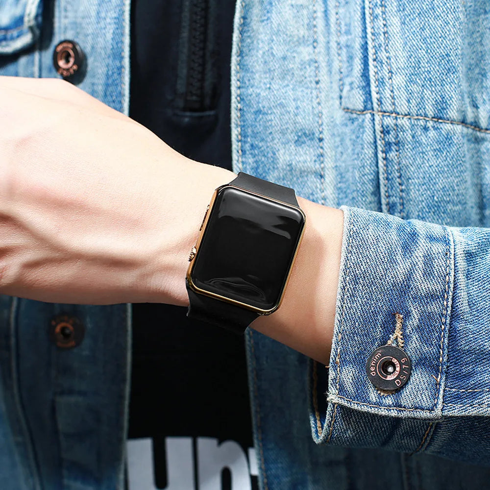 Simple Digital Sport Watch | LED Electronic Unisex Casual Wristwatch - BuzzMart