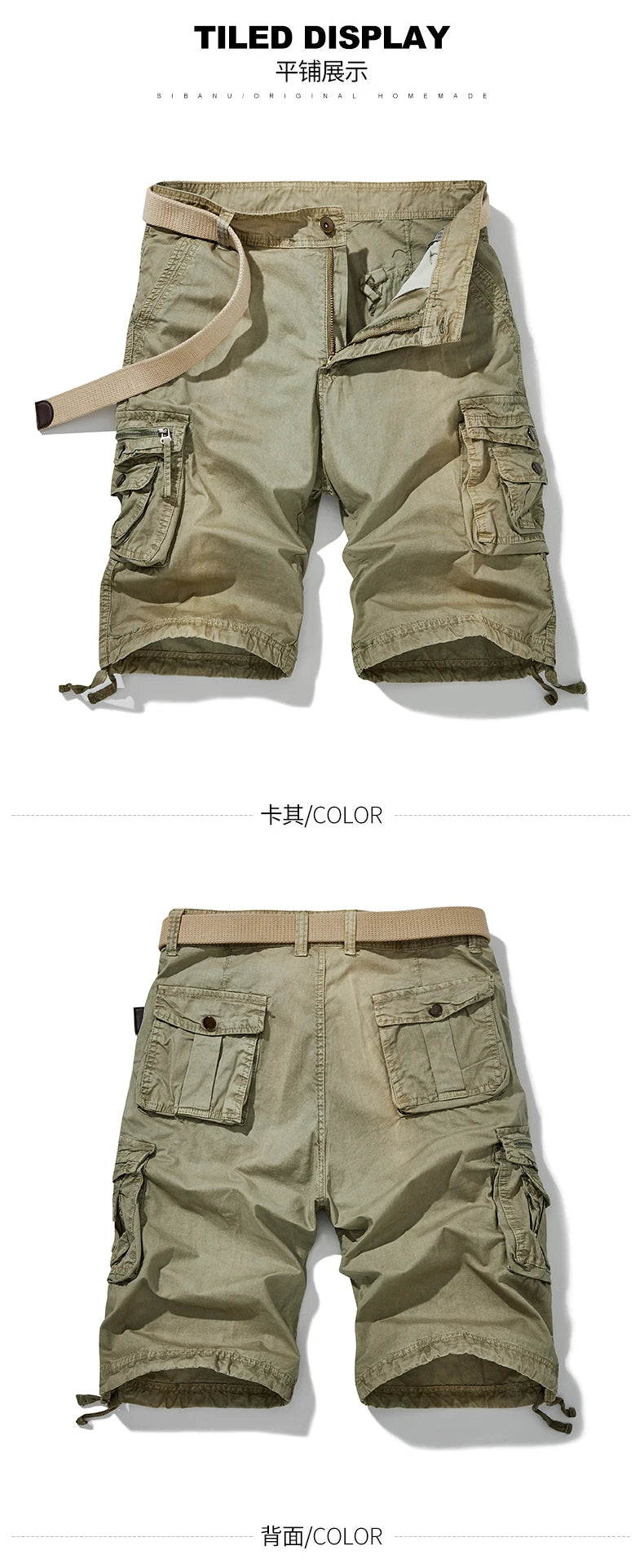 Men’s Slim Outdoor Cargo Shorts – Quick-Dry Summer Wear - BuzzMart