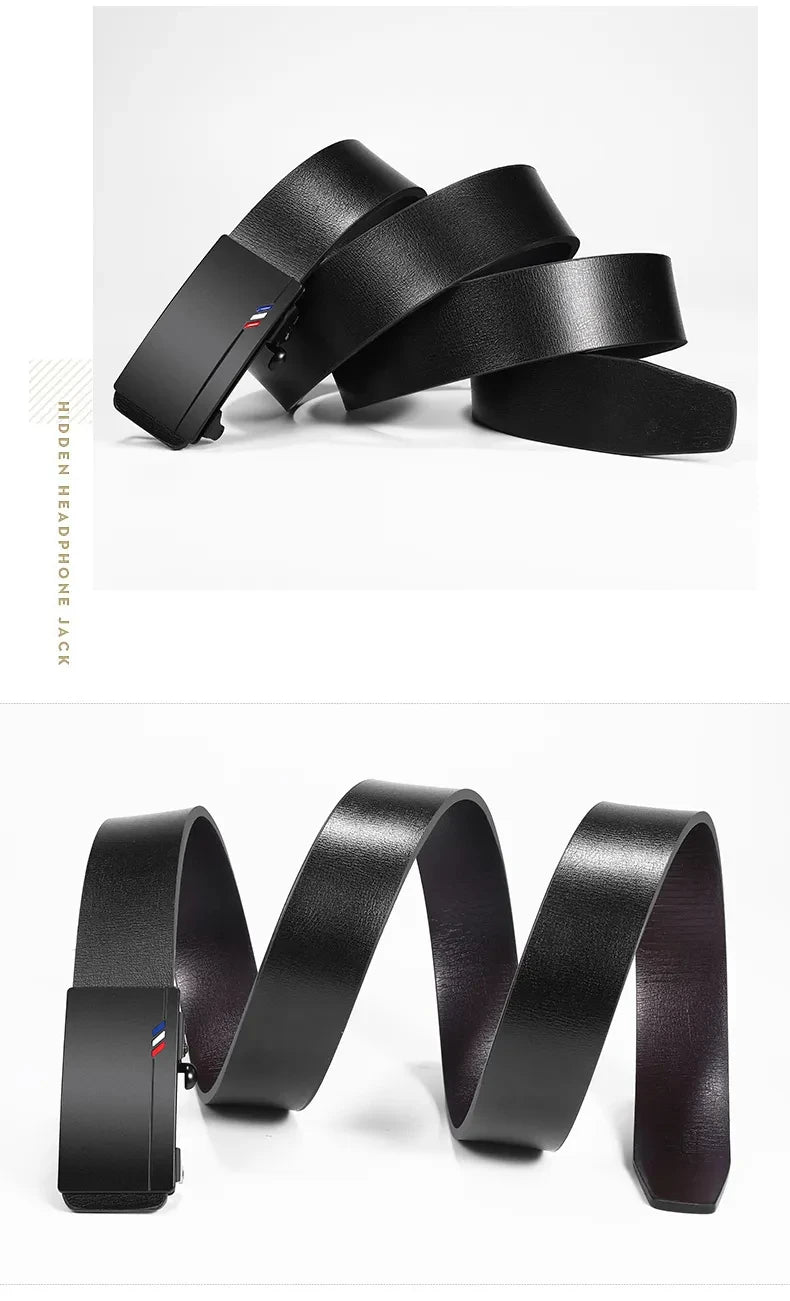 New Product Belt MEN'S High Quality Toothless Automatic Buckle Casual Men Belt MEN'S Business Fashion Belt - BuzzMart