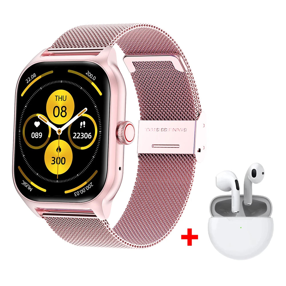 LEMFO LT10 Smart Watch 2024 Android Gift Bluetooth Call Smartwatch 2024 Touch Dial Music Fitness Tracker Sports Watches - BuzzMart