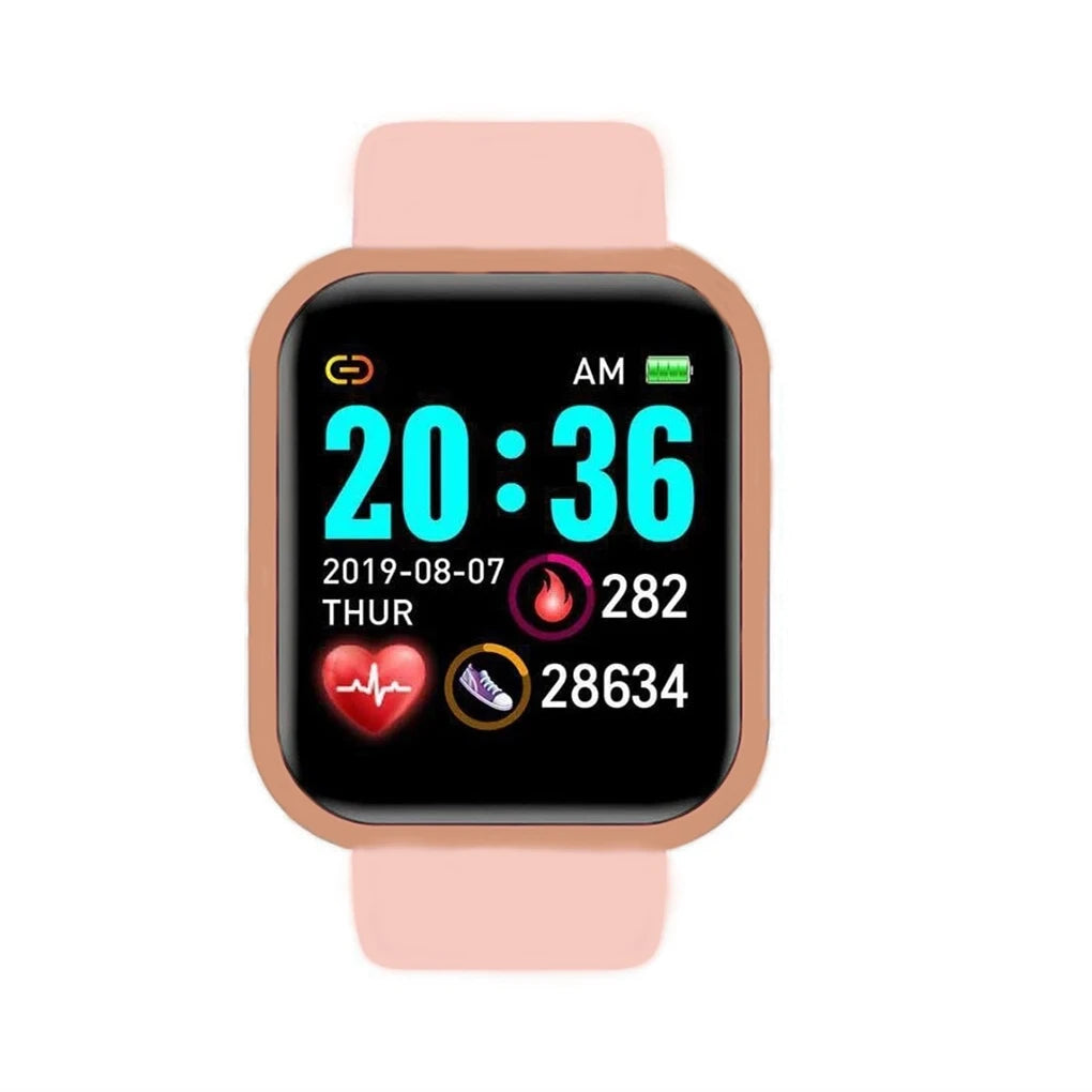 Sports Smartwatch Women Bracelet Men Smart Watch connected Music Control Player Fitness Step Sleep Monitor Y68 D20 Alarm Clock - BuzzMart