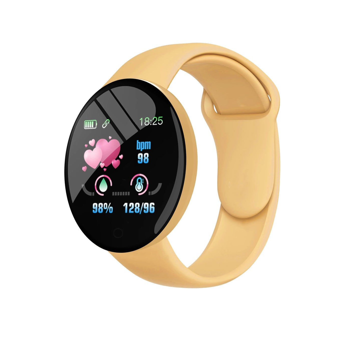 2025 New D18 Multifunctional Smart Watch Men & Women Bluetooth Connected Phone Music Fitness Sports Bracelet Sleep Monitor watch - BuzzMart