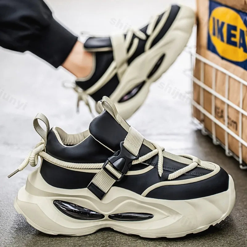 Men’s Chunky Sneakers – Breathable Mesh Casual Shoes 2025 - BuzzMart