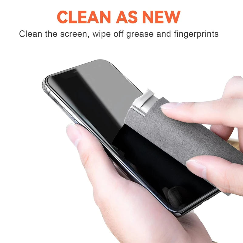 2 in 1 Microfiber Screen Cleaner Spray Bottle Mobile Phone Tablet Computer Microfiber Cloth Cleaning Wipes For iPhone Samsung Mi - BuzzMart