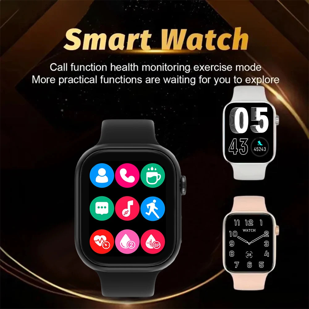 LAXASFIT New Smart Watch 1.73 inch Color Screen Full Touch Custom Dial Bluetooth Call Men Women Smart Watch Android IOS - BuzzMart