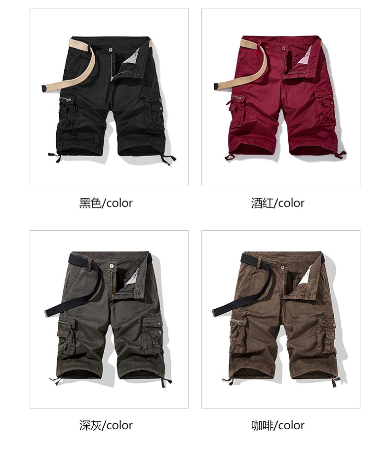 Men’s Slim Outdoor Cargo Shorts – Quick-Dry Summer Wear - BuzzMart