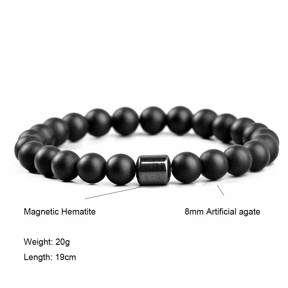 π§² Magnetic Tiger Eye Bracelet β Handmade Gift for Him - BuzzMart