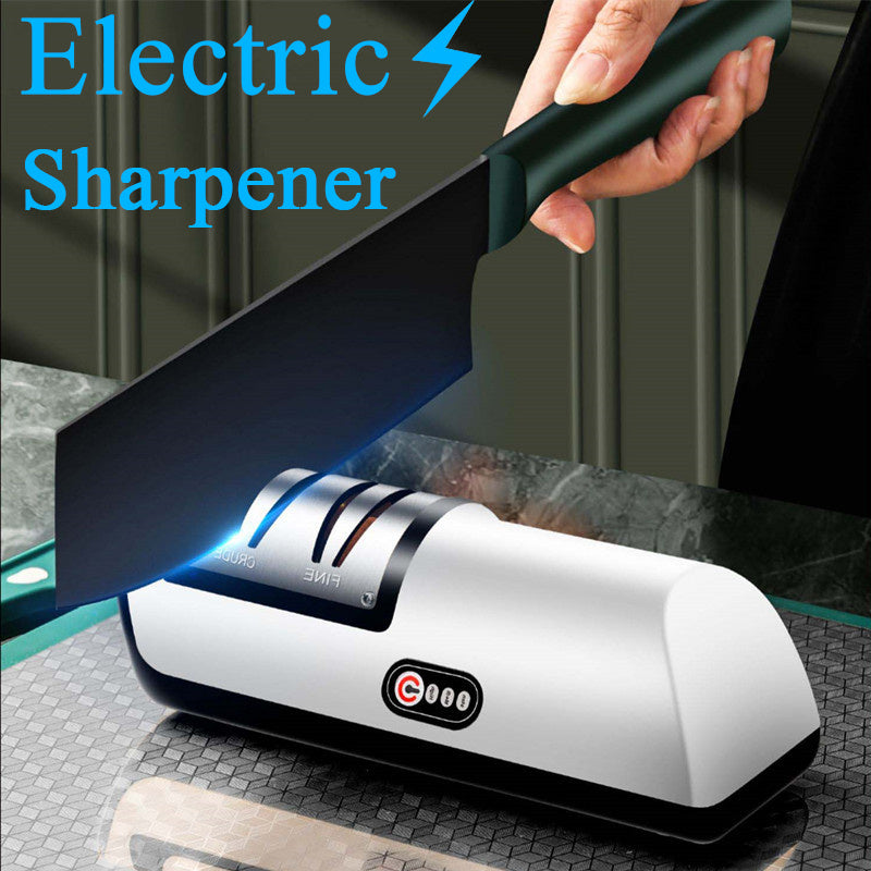USB Rechargeable Electric Knife Sharpener Automatic Adjustable Kitchen Tool For Fast Sharpening Knives Scissors And Grinders Gadgets - BuzzMart