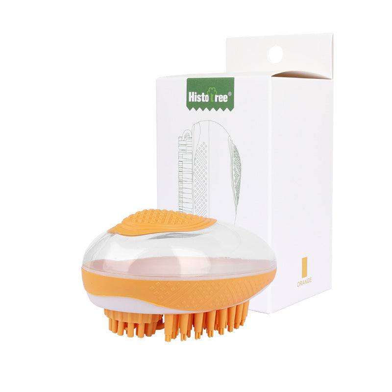 Dog Cat Bath Brush 2-in-1 Pet SPA Massage Comb Soft Silicone Pets Shower Hair Grooming Cmob Dog Cleaning Tool Pet Products - BuzzMart