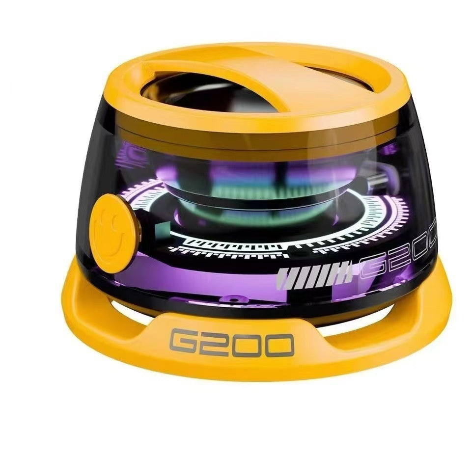 Portable Bluetooth Speaker G200 RGB Lighting Speaker BT5.3 Mini Sound Box 7 Hours Playback Magnetic Phone Holder - BuzzMart