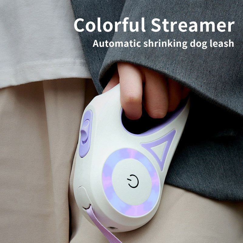 Retractable Dog Leash with Collar – Automatic Pet Traction Rope for Small & Medium Dogs and Cats - BuzzMart