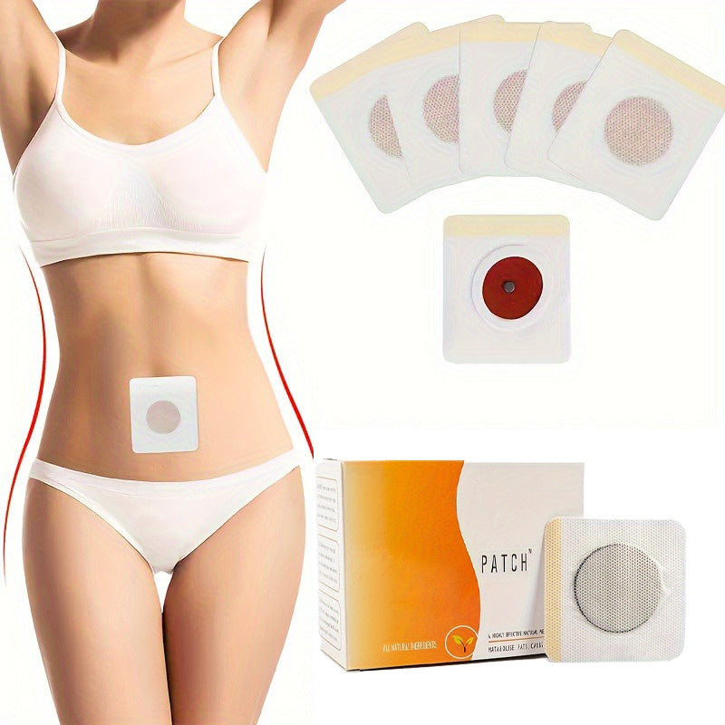 Magnetic navel belly button patch for slimming and detox.