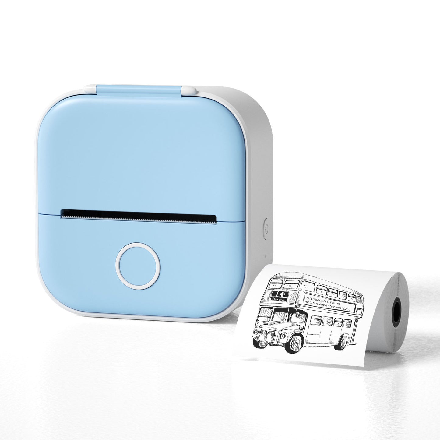 Portable Mini Thermal Label Printer Home Photo Printer Student Wrong Question Printer Bluetooth-compatible Mini Label Printer Price Tag - BuzzMart