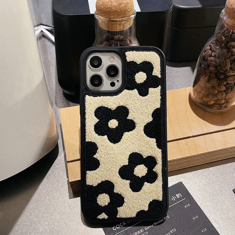 Plush Flowers Are Suitable For Ladies Autumn And Winter Mobile Phone Cases - BuzzMart