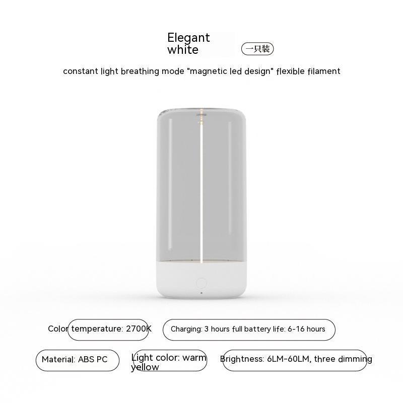 New LED Camping Light Type-c Rechargeable Portable Night Light With High Transparency And Anti Drop Creative Atmosphere Light - BuzzMart