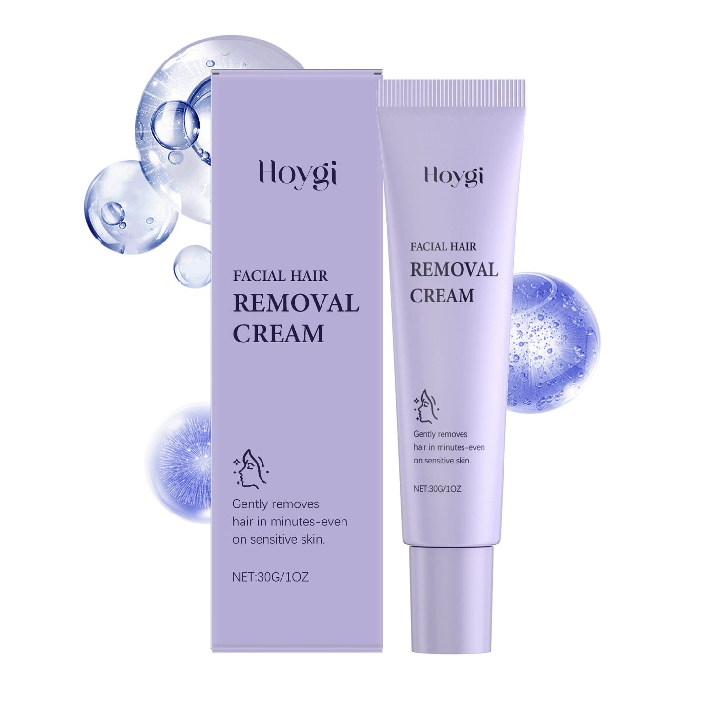 Soothing soft serve shave oil and facial depilatory cream for irritation‑free use.