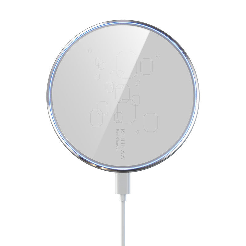 Wireless Charger Desktop Disc Ultra-thin Fast Charge Mobile Phone Wireless Charger - BuzzMart