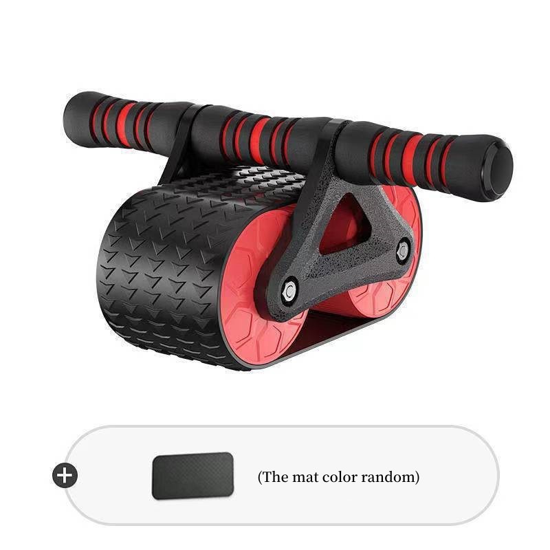 Double Wheel Abdominal Exerciser Women Men Automatic Rebound Ab Wheel Roller Waist Trainer Gym Sports Home Exercise Devices - BuzzMart