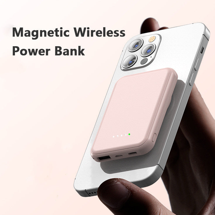 Mini Fast Charging Magnetic Wireless Power Bank 5000 MAh Portable - BuzzMart